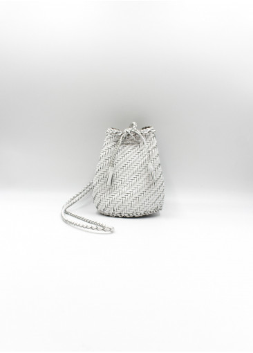Pompom Double Jump Bag - White
