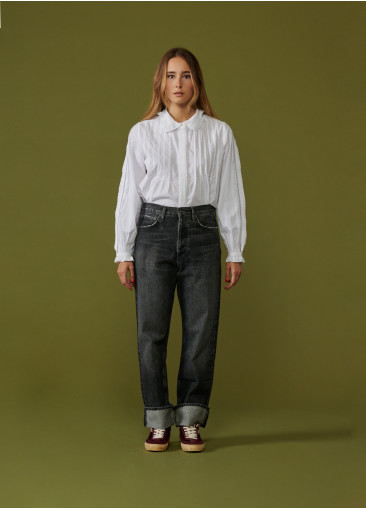 Low Slung Jeans - Washed black
