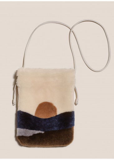 Paisa Sheepskin Bag - Sunrise