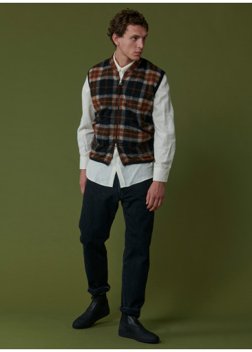 Vest british sleeveless -...