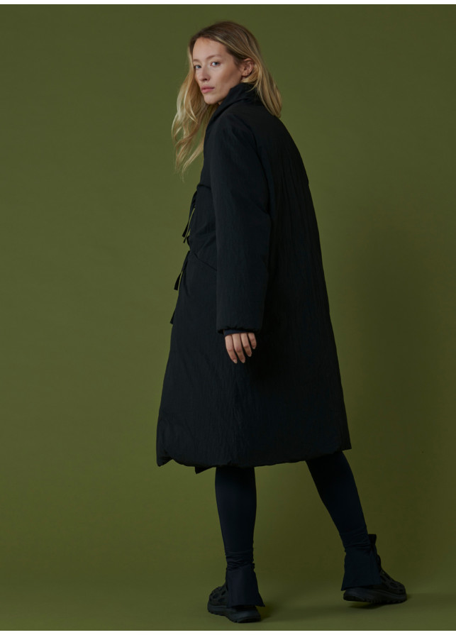 Manteau Pas de Calais Duvet tissu recycle noir allanjoseph