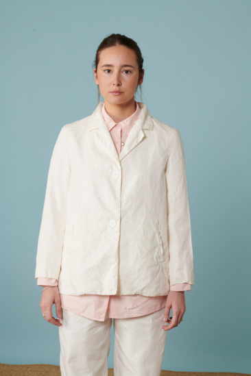 Linen jacket - White