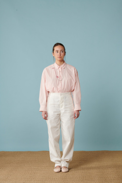 Casey Casey - Pantalon en lin Jude blanc - allanjoseph