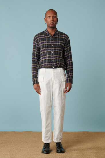 Pantalon cargo - Blanc