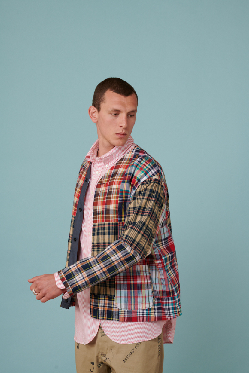 ジャケット・アウター GOODENOUGH Patchwork MadrasHooded Jacket Supreme GOODENOUGH Patchwork Hooded Jacket Multicolor Men's