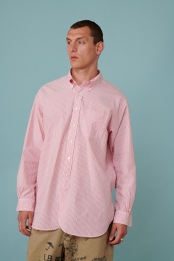 Engineered Garments - Chemise 19 Century BD Rouge/ Blanc - allanjoseph