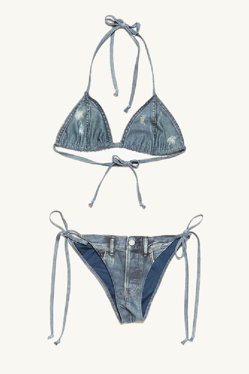 Acne Studios - Trompe-l'oeil Swimsuit blue - allanjoseph
