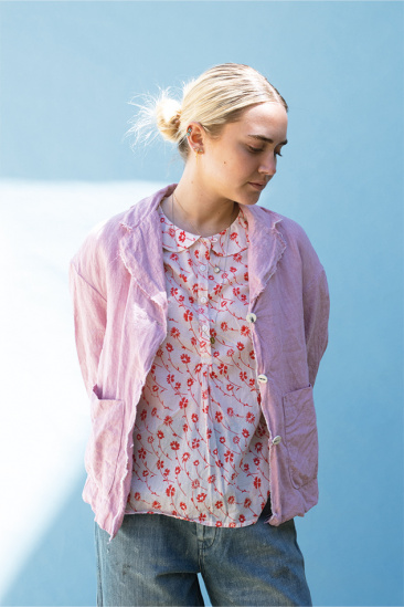 Veste en lin Buig Stan - Lilas