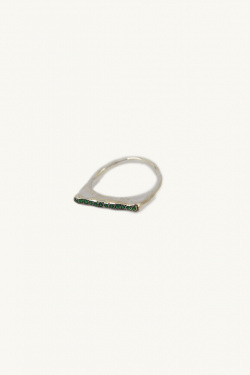 Rosa Maria - Ring Riny F1 S ST DIA emerald - allanjoseph