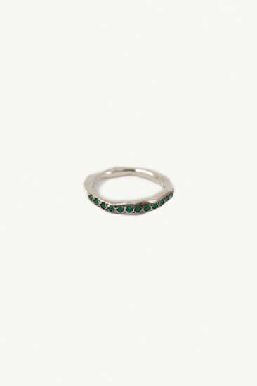 Silver Sei Ring - Emerald