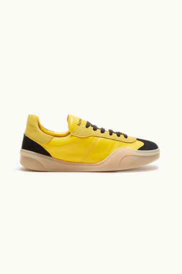 Lace Up Sneakers - Jaune/ Noir