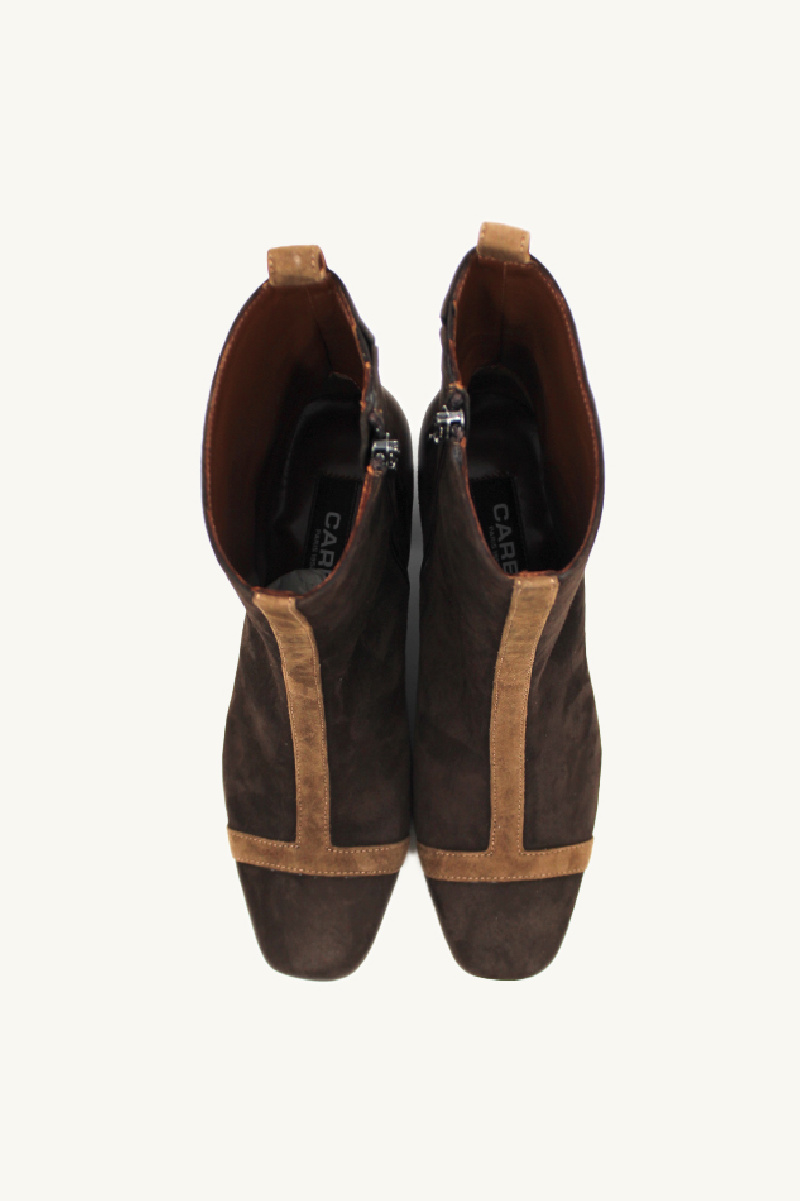 ブーツその他 Audrey Boots - Carel - Patent Leather - Camel Bottes Audrey - Carel - Patent Leather - Camel