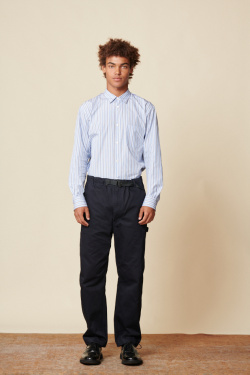 Comme des Garçons Homme - Pantalon en coton bleu marine - allanjoseph