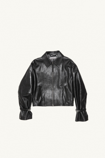 Veste en cuir - Noir