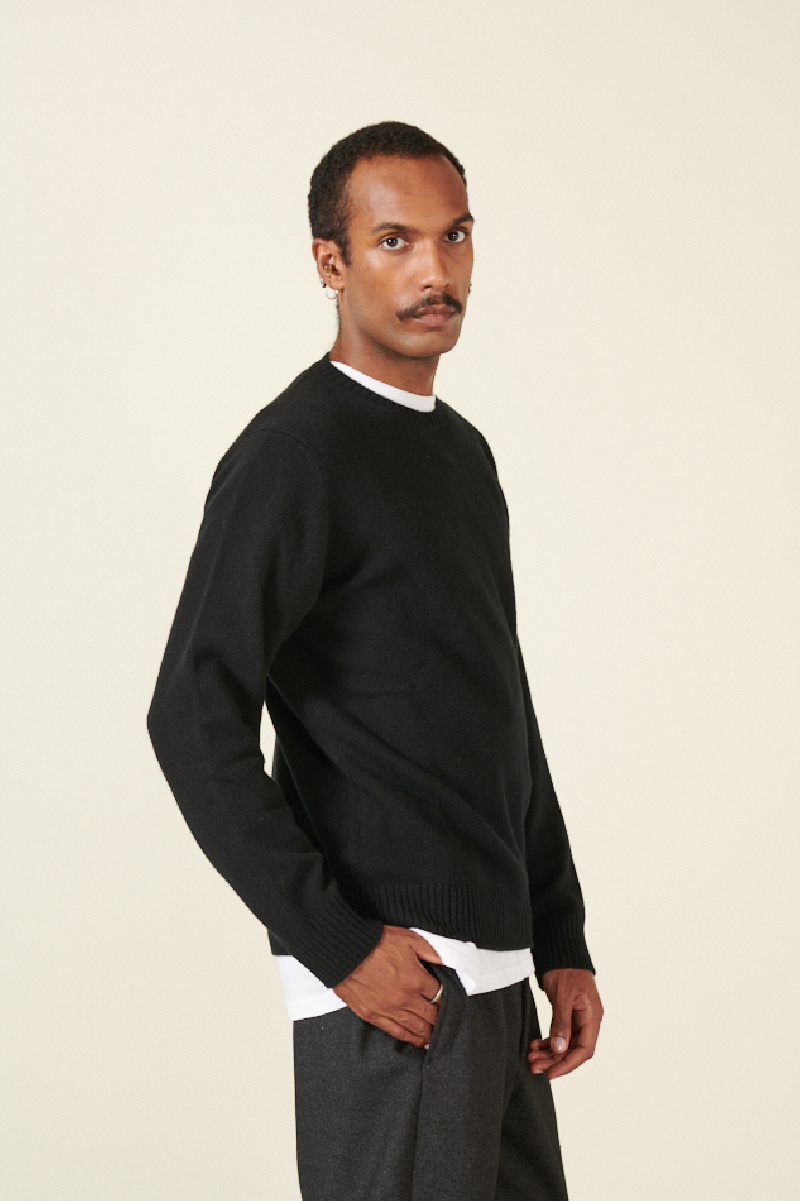 black jumper roberto collina black jumper roberto collina