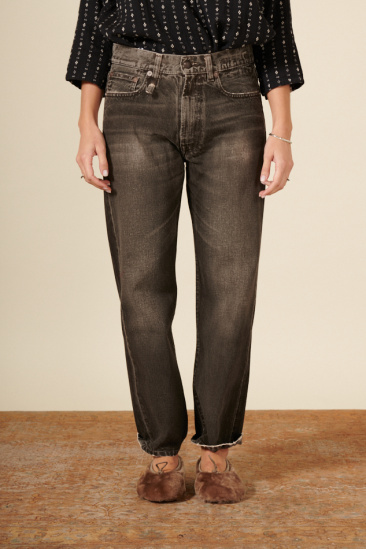 Boyfriend jeans - Worn black