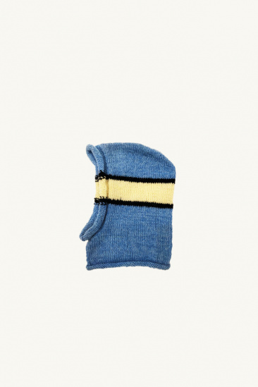 Hand-knitted hood -...