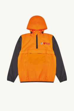 Kway x CDG Half Zip Bicolore - Orange