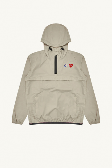 Kway x CDG Half Zip Beige