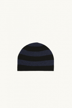 Jo Gordon - Cosmos black pinstripe beanie - allanjoseph