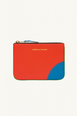 Comme des Garçons - Porte-monnaie super fluo Vert/ orange - allanjoseph