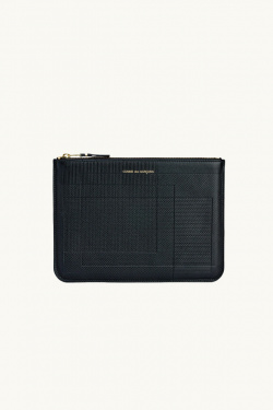 Comme Des Garçons - black intersection clutch bag - allanjoseph