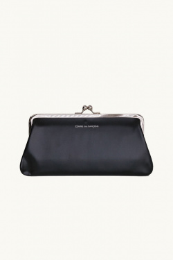 Comme des Garçons - Grand porte-monnaie fermoir bisou - Noir - allanjoseph