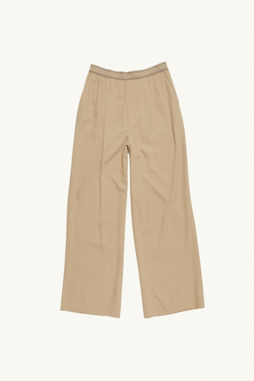 Pantalon ceinture logo - Beige