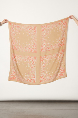 Destin - Cotton scarf - Beige - allanjoseph