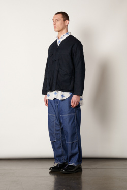 Engineered Garments - Cardigan Jacket Java - Navy - allanjoseph