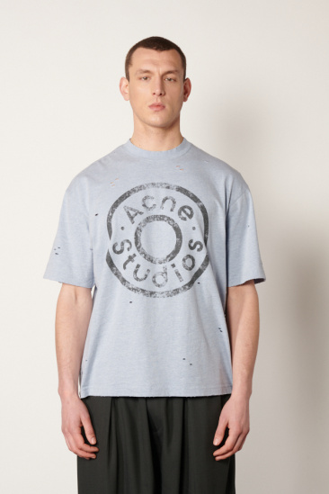 Logo T-shirt - Blue/Grey-...