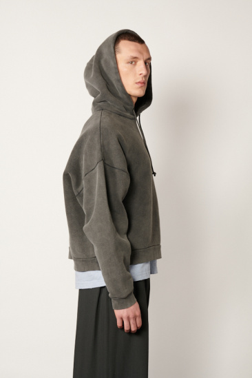 Sweat à capuche - Noir délavé