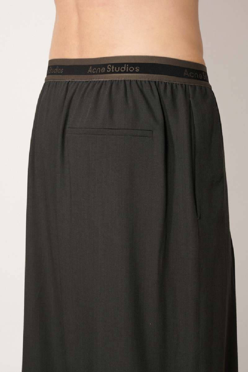 【新品未使用品】Acne studios face logo pants Acne Studios - Logo tape trousers - Charcoal Grey