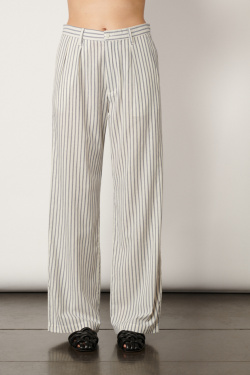 Denimist - Striped Blair pants - Ecru/Blue - allanjoseph