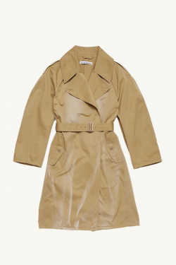 remake beige×black coat MADDY black trench coat with belt brand Marciano