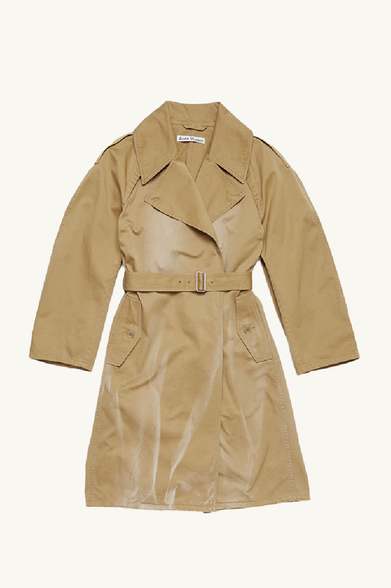ジャケット・アウター nestrobe SUPIMA COTTON TRENCH COAT BEIGE High thread count linen twill trench coat | STYLES｜nest