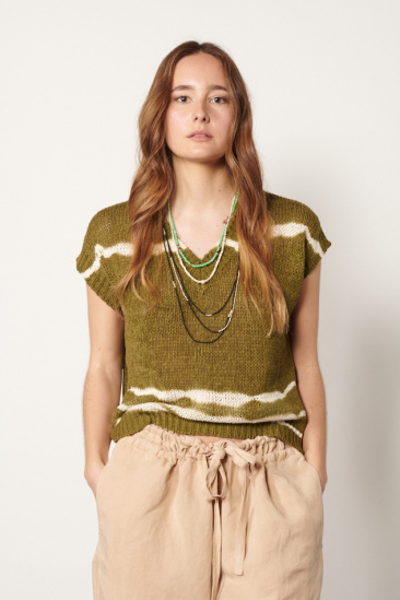 Top en maille - Tie and...