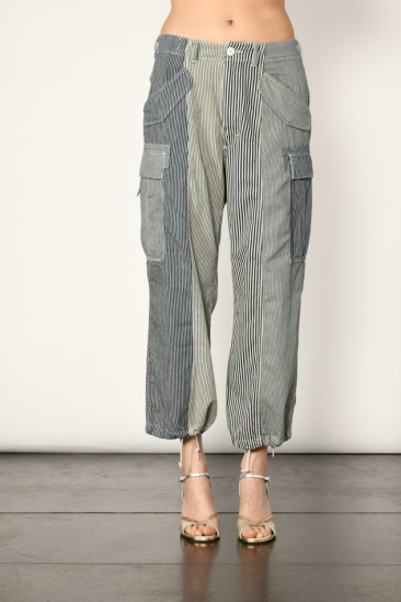 Pantalon Cargo - Denim à...