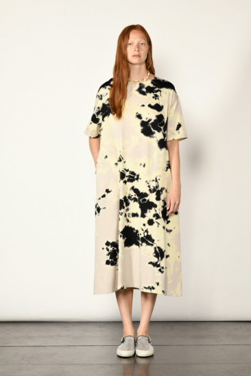 Long dress - Beige/black