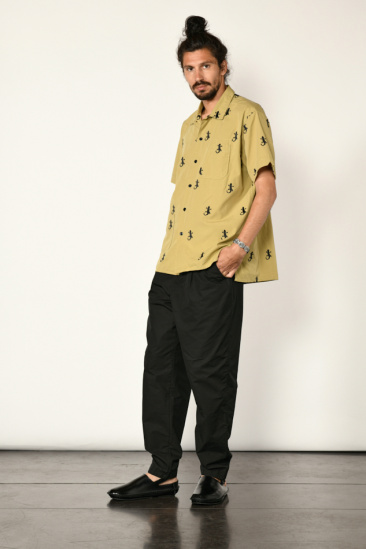 Embroidered Camp shirt -...