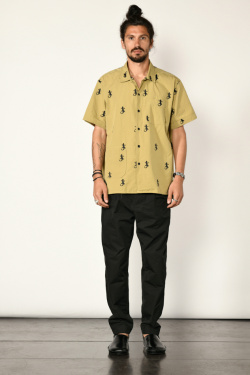 Engineered Garments - Camp shirt - Gecko Khaki - allanjoseph