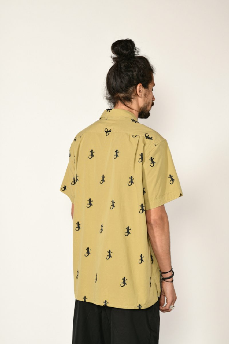 Engineered Garments - Camp shirt - Gecko Khaki - allanjoseph