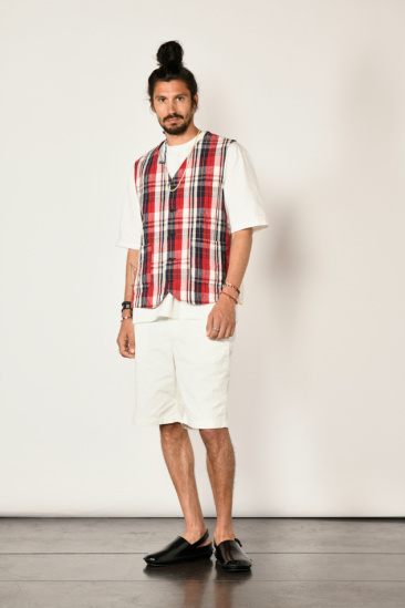 Sleeveless Madras Check...