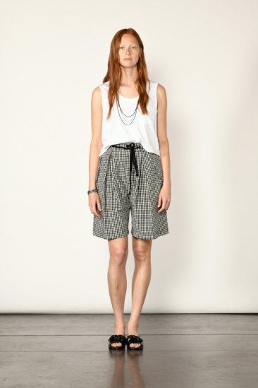 Short Doer - Vichy noir et...