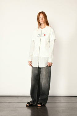 Acne Studios - Off White Cotton Blouse - allanjoseph