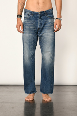 Ordinary fits - Blue worn effect jeans - allanjoseph