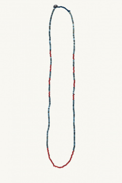 North Works - Pearls and Shells Necklace Bicolor - Blue/Red - allanjoseph
