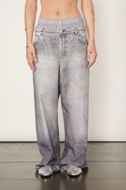 Acne Studios - Grey Trousers trompe-l'oeil - allanjoseph