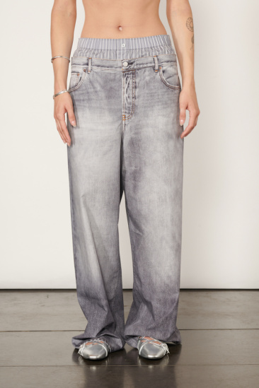 Trompe-l'oeil pants - Grey