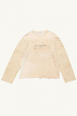 Acne Studios - Long Sleeve Logo T-Shirt - Sand - Unisex - allanjoseph